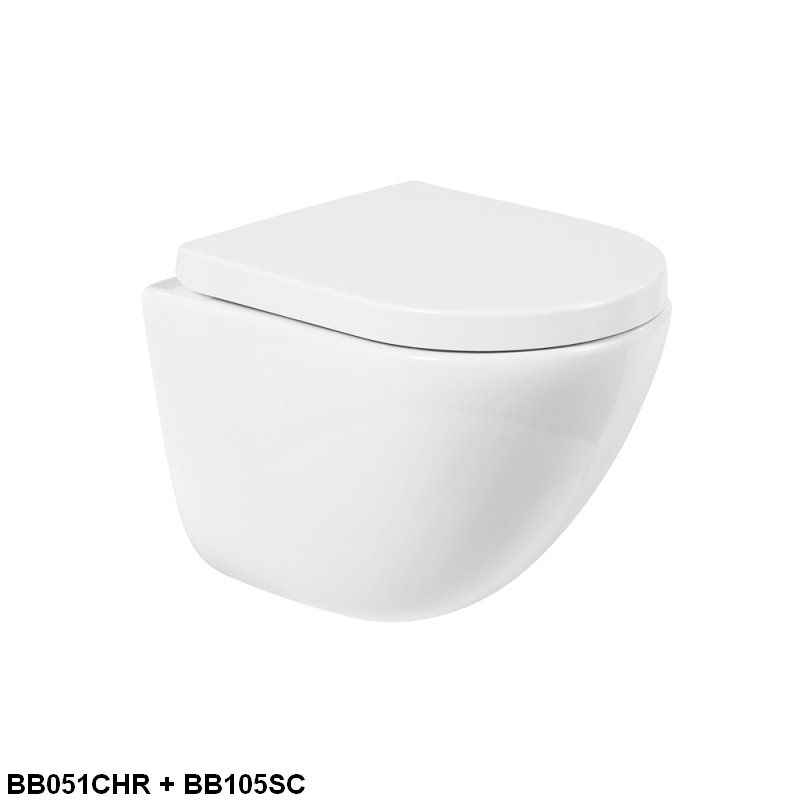 Унитаз подвесной безободковый BelBagno AMANDA BB051CHR