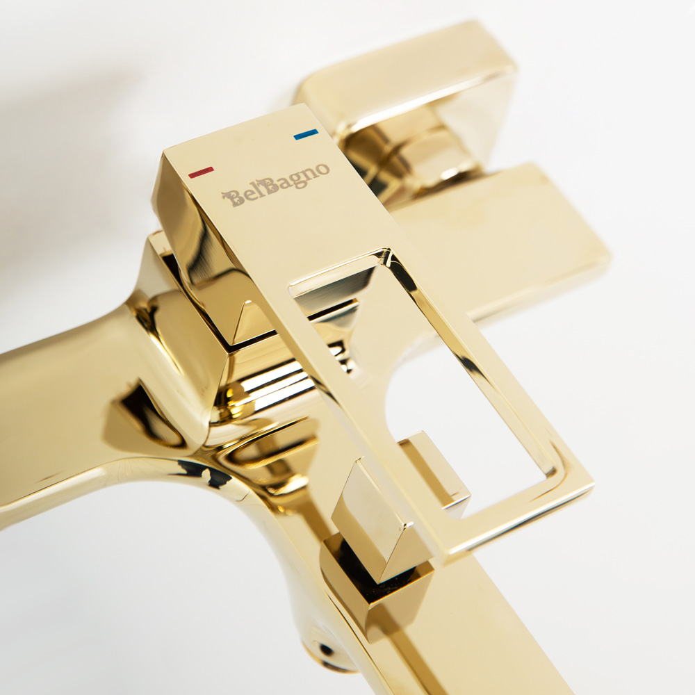 Смеситель BelBagno LUCE для ванны и душа LUC-VAS-ORO