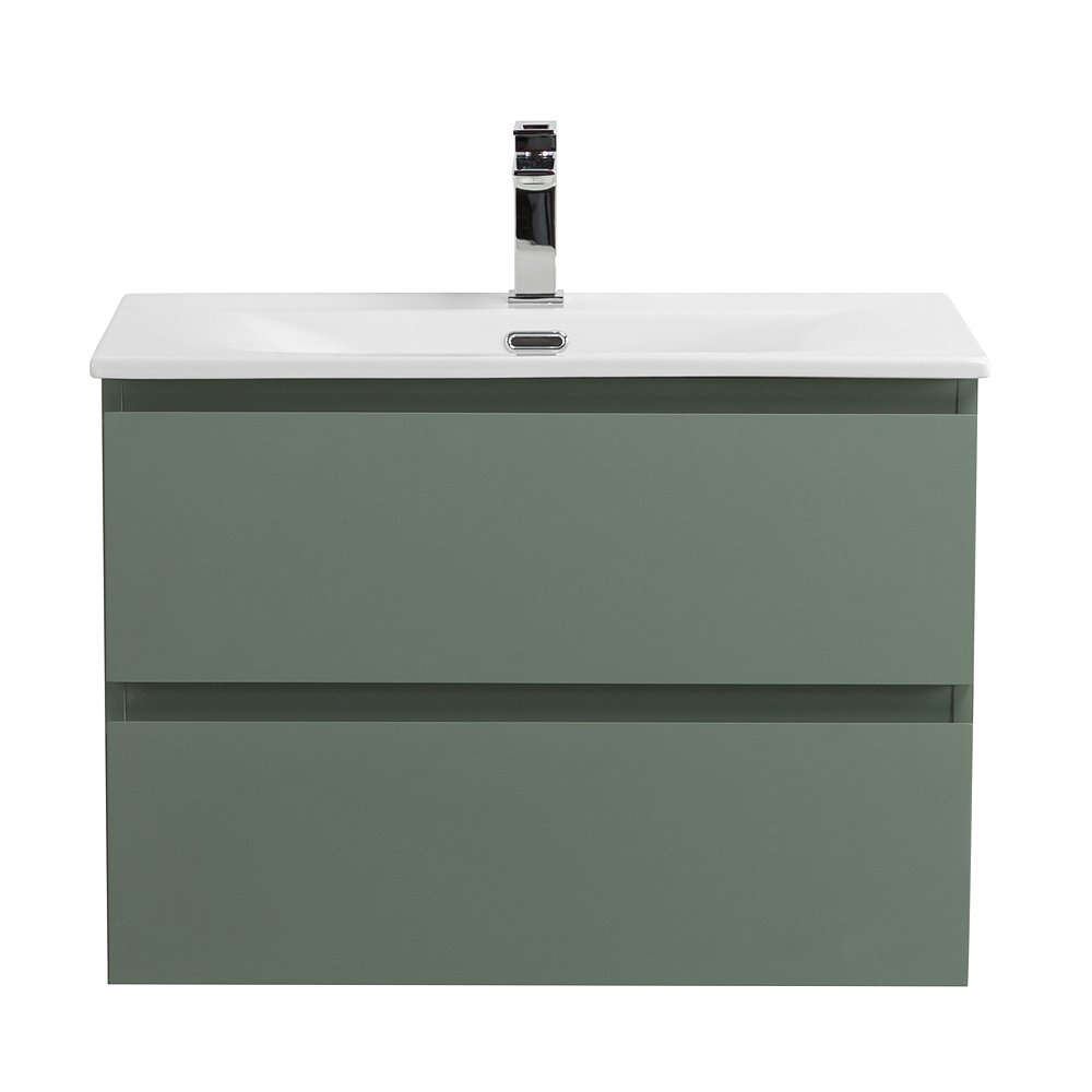 Тумба с раковиной подвесная BelBagno KRAFT-600-2C-SO-VO Еловый матовый, раковина белая BB-8099-60