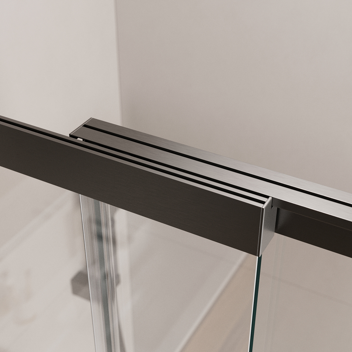 Душевая шторка на ванну CEZARES SLIDER-FIX-VF-11-90/150-C-GM с фиксированным креплением одной створки