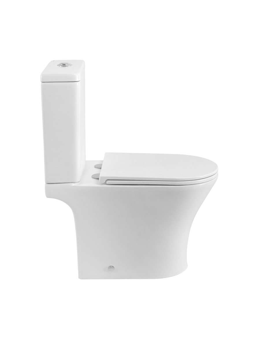 Унитаз-компакт BelBagno ACQUA-TOR BB2801CP-TOR/SC + BB2801T безободковый с сиденьем и смывом TORNADO 