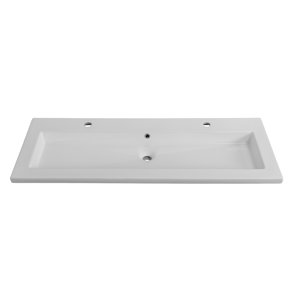 Раковина керамическая Cezares CZR-8070-120-1-2 на два смесителя