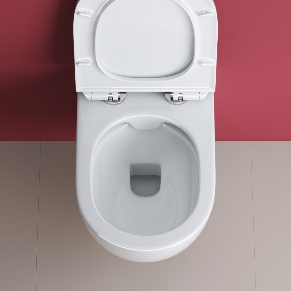 Унитаз подвесной Cezares MOLVENO CZR-2468-TH-R с сиденьем BelBagno BB2011SC