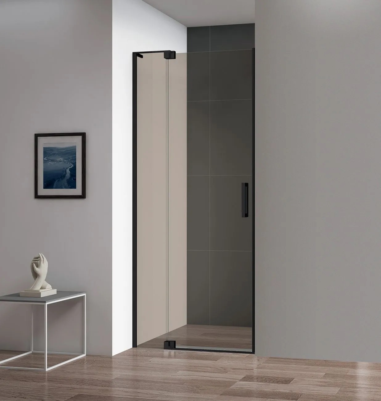 Дверь в проём Cezares SLIDER-B-1-100/110-BR-NERO