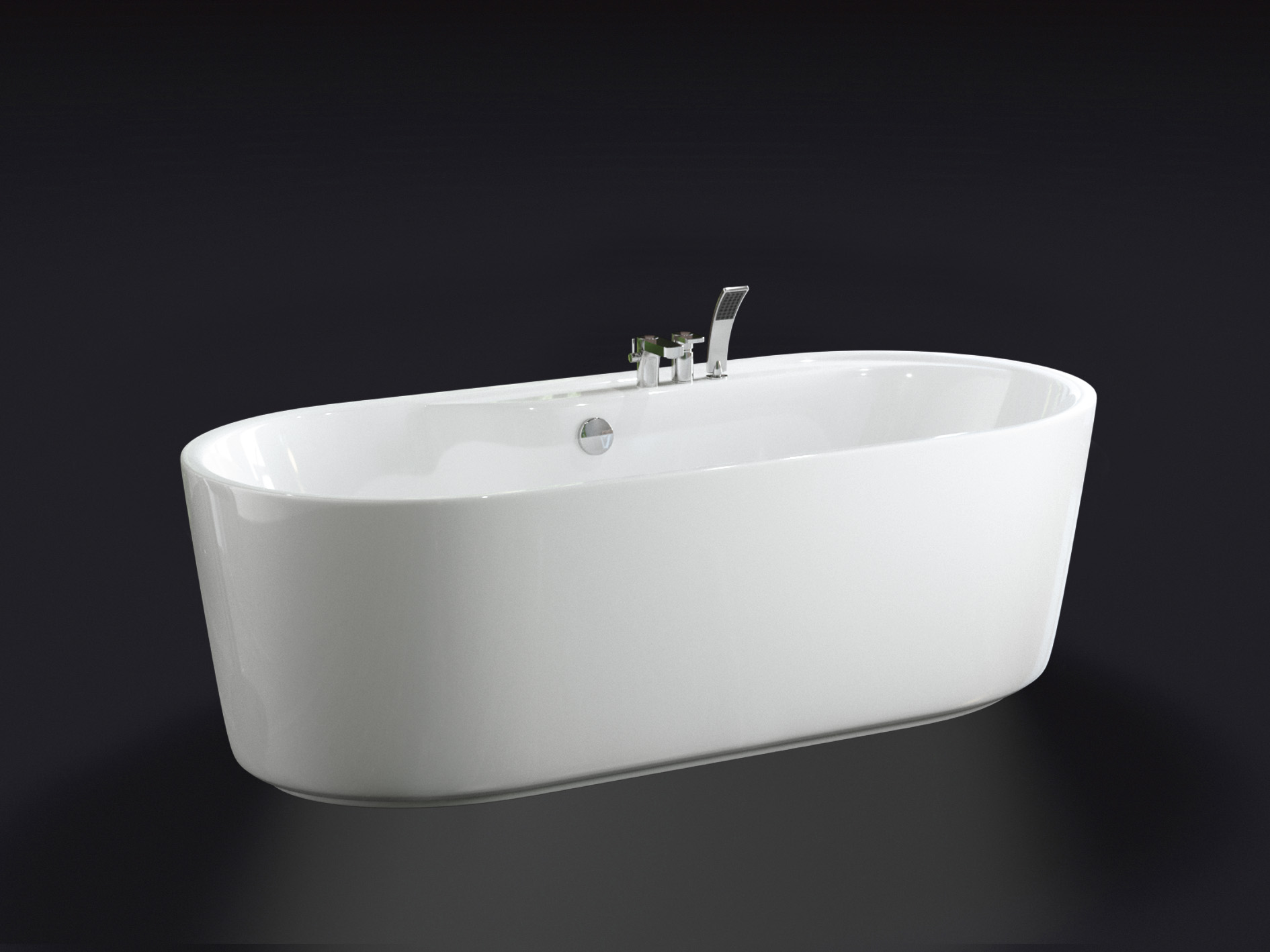 Ванна акриловая отдельностоящая BelBagno BB14-K