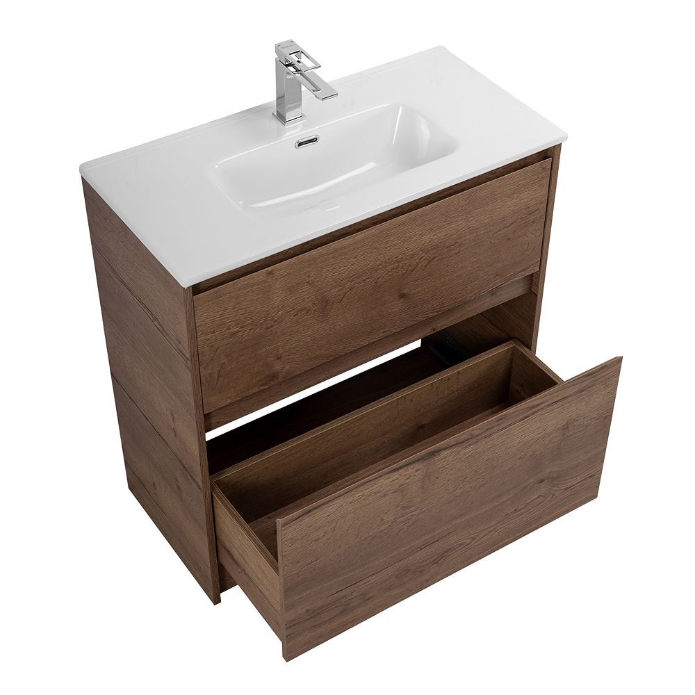 Тумба напольная с раковиной BelBagno KRAFT39-700/390-2C-PIA-RT