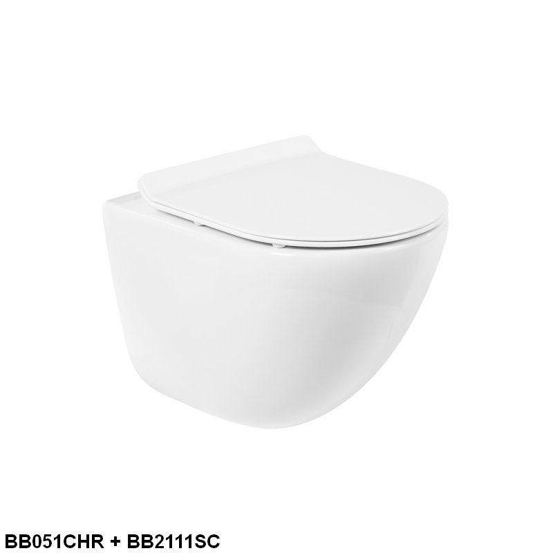 Унитаз подвесной безободковый BelBagno AMANDA BB051CHR