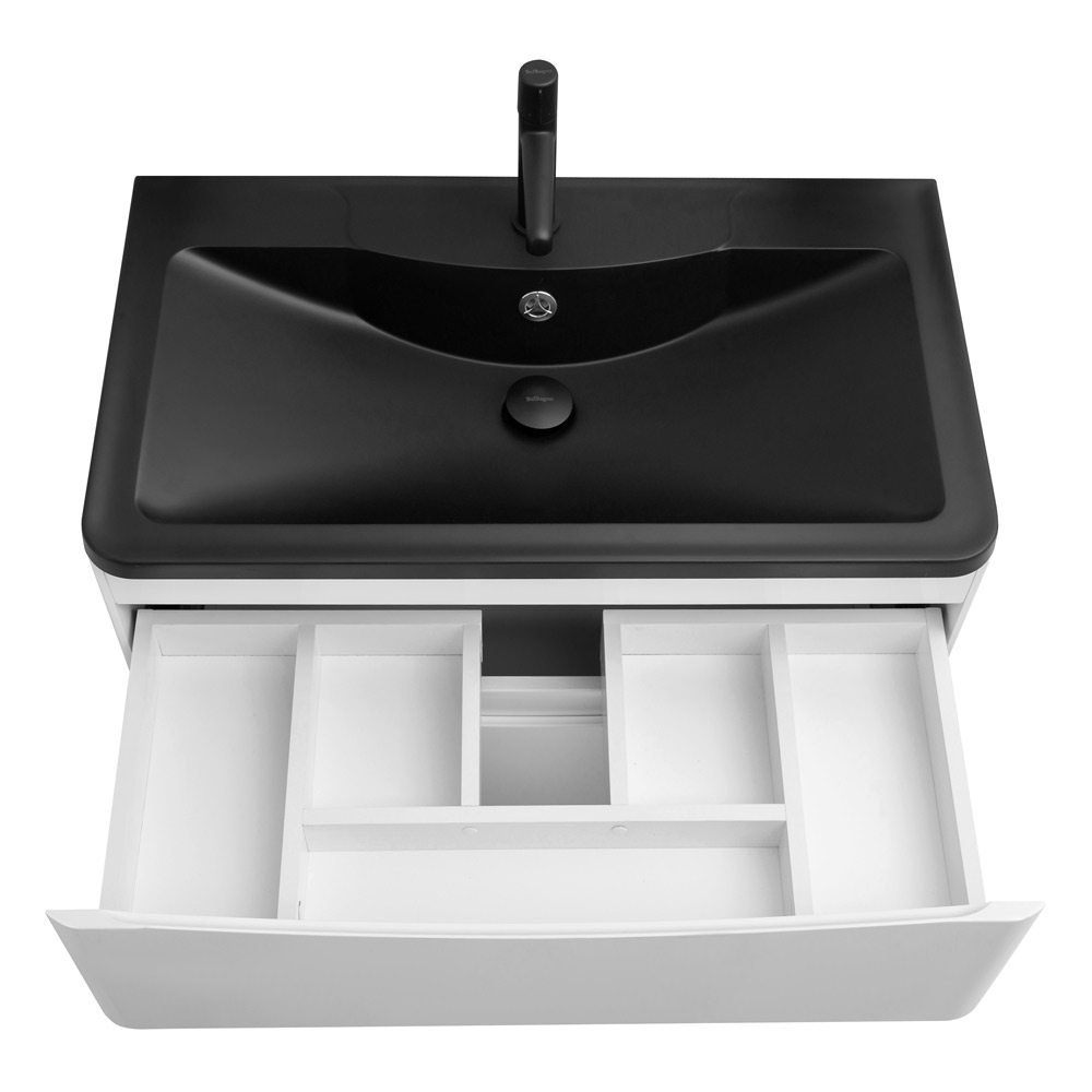 Мебель для ванной комнаты подвесная BelBagno ACQUA-800-2C-SO-BL 80см Bianco Lucido 