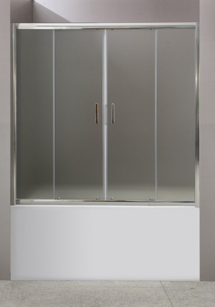 Шторка для ванны в проём BelBagno UNO-VF-2-170/145-P-Cr