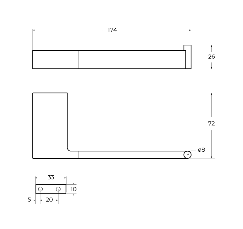 Держатель туалетной бумаги Cezares SLIDER-PH1-IN