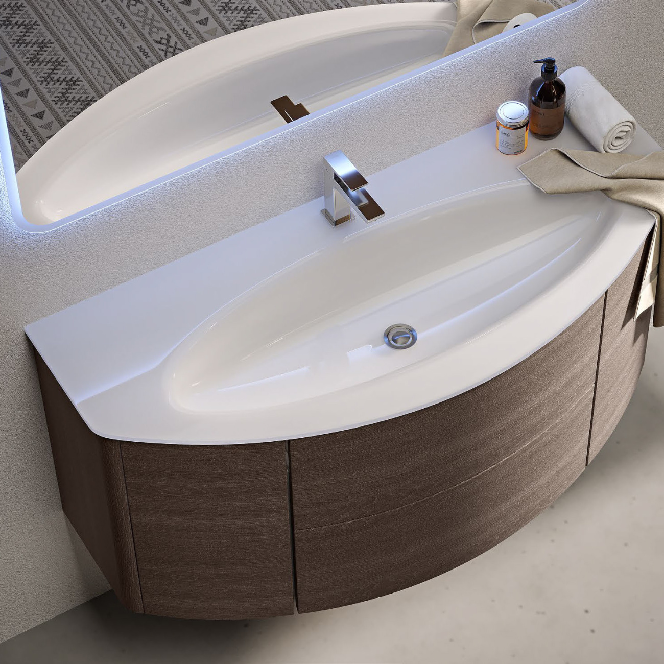 Мебель для ванной Cezares EDEN 120 Rovere scuro Soft 54408