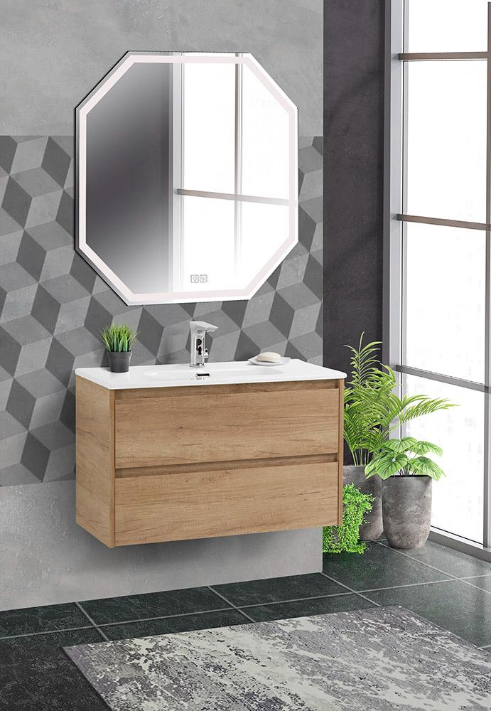 Тумба подвесная с раковиной BelBagno KRAFT 39-800/390-2C-SO-RNN