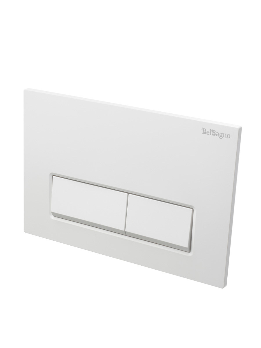 Кнопка смыва BelBagno BB-15R-BL цвет белый глянец
