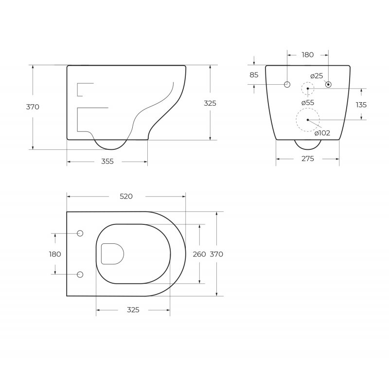 Унитаз безободковый подвесной BelBagno ACQUA BB340CHR