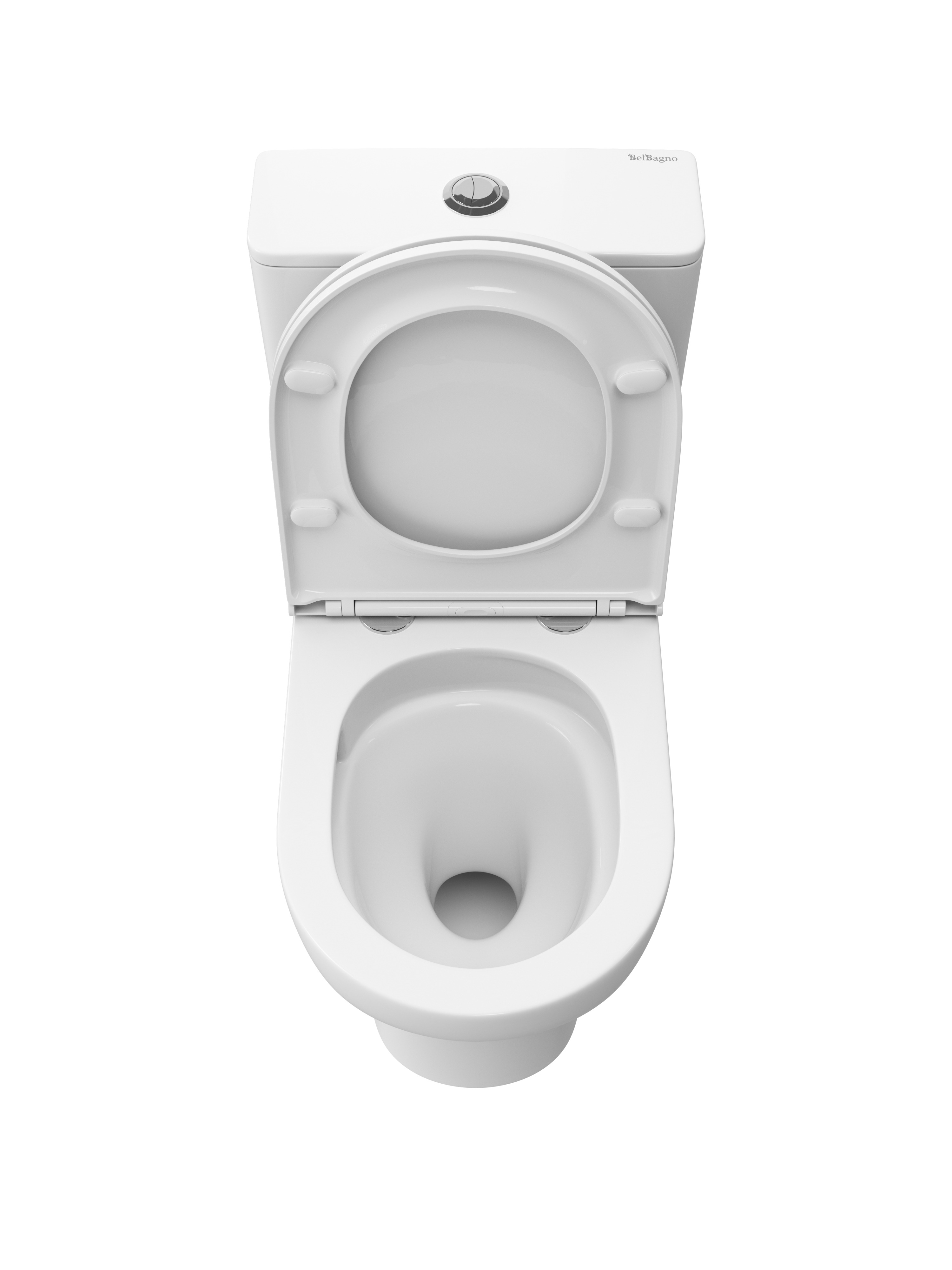 Унитаз-компакт BelBagno LOUNGE-TOR-2 BB2802CP/T-TOR/SC с сиденьем и смывом TORNADO