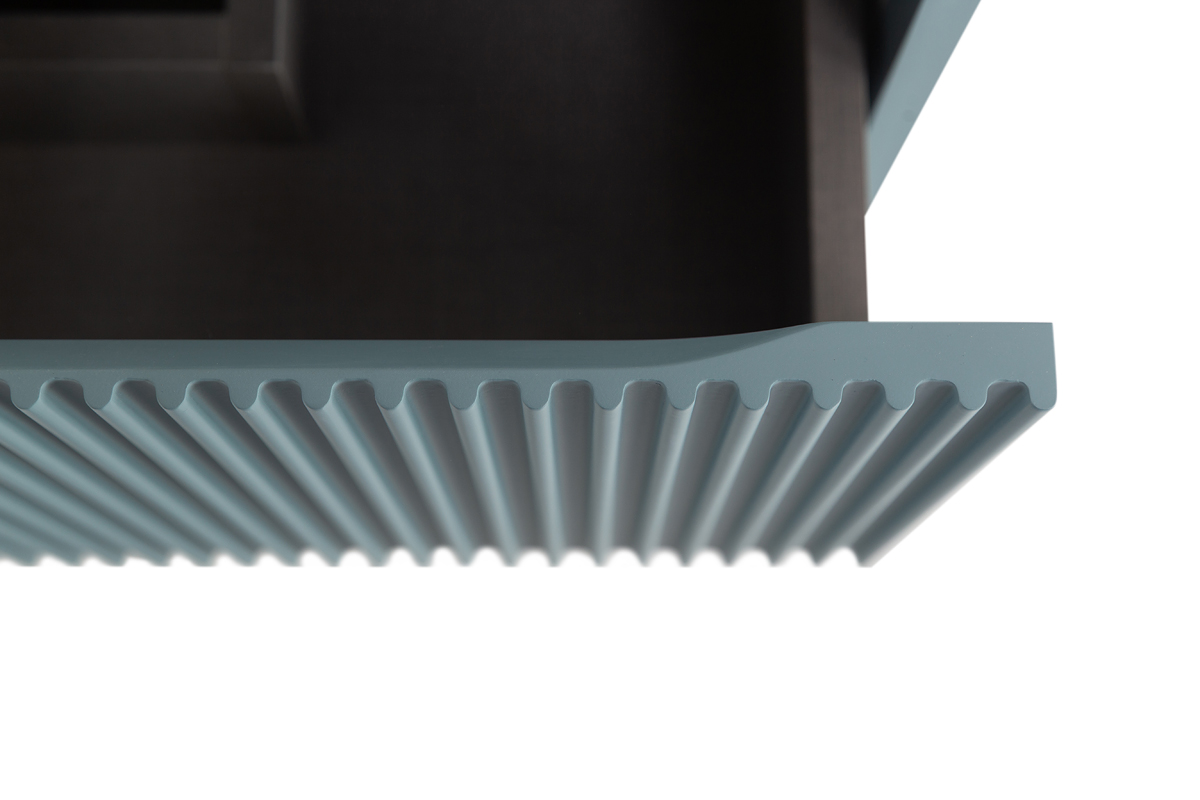 Тумба с раковиной подвесная BelBagno UNO-MINI-700-2C-SO-AO Голубой матовый, раковина белая BB-8099-3-70