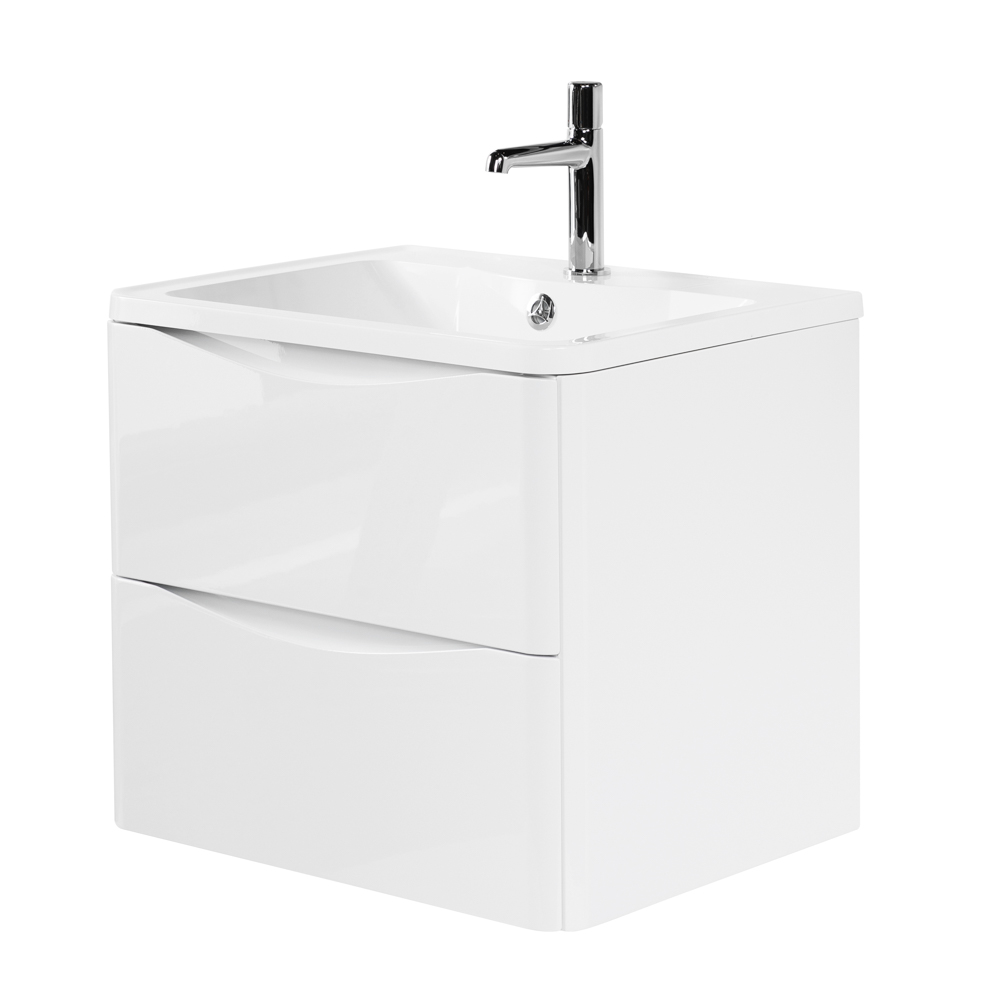 Мебель для ванной комнаты подвесная BelBagno ACQUA-700-2C-SO-BL 70см Bianco Lucido 