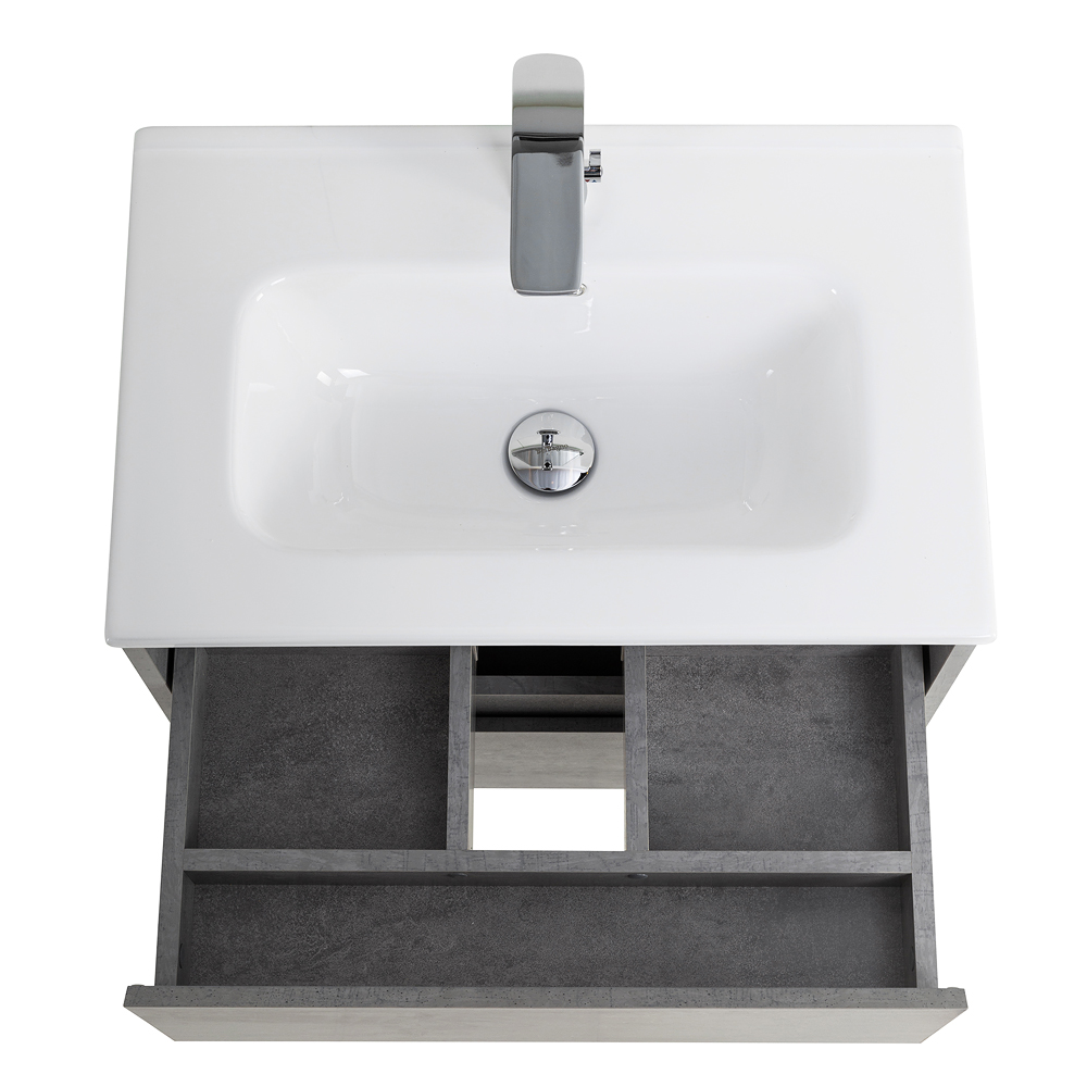 Тумба подвесная с раковиной BelBagno KRAFT 39-600/390-2C-SO-CG