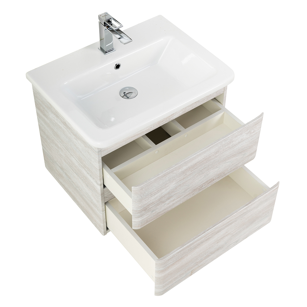 Тумба подвесная с керамической раковиной BelBagno ALBANO-CER-600-2C-SO-RVB