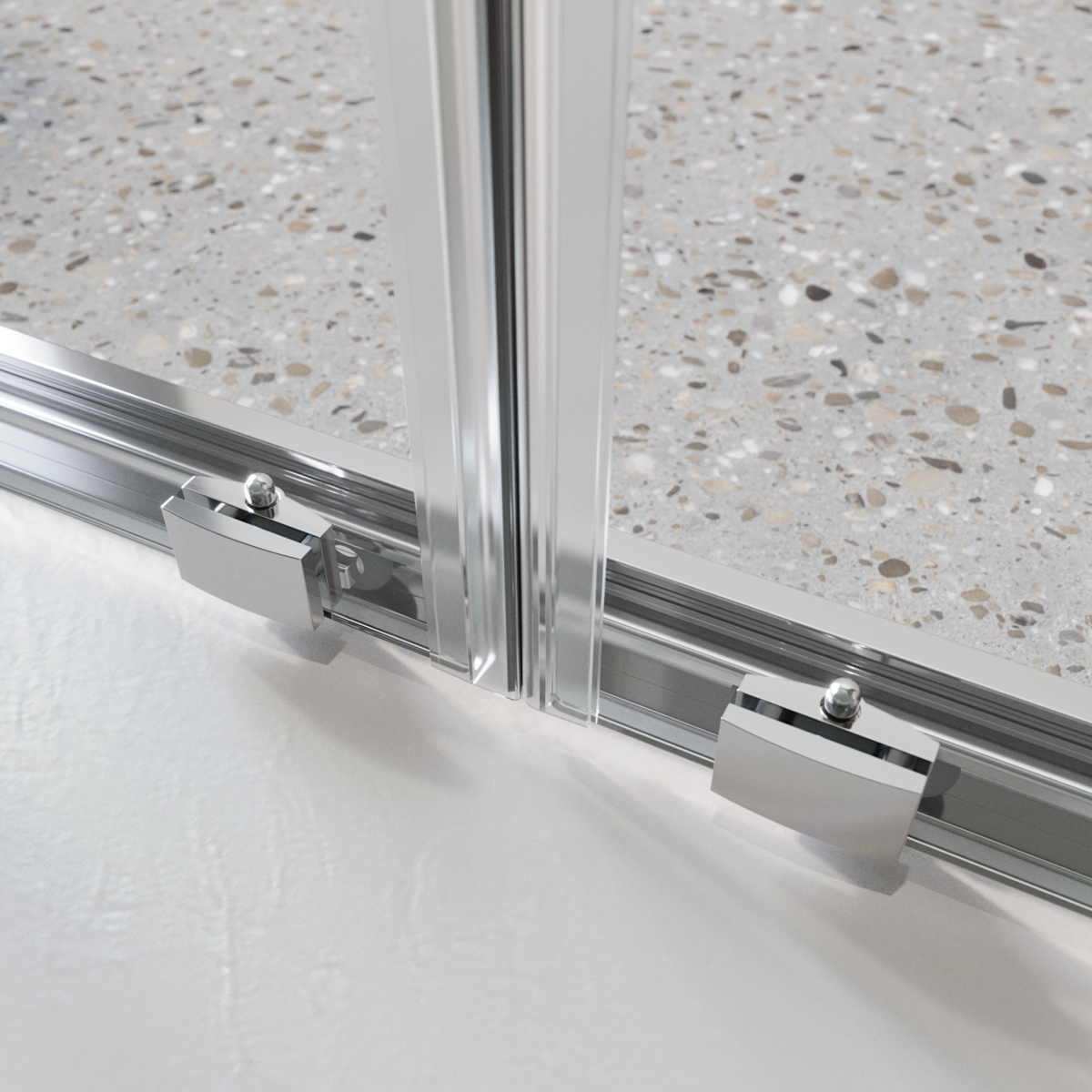 Дверь в проём BelBagno LUCE-BF-2-160-C-Cr