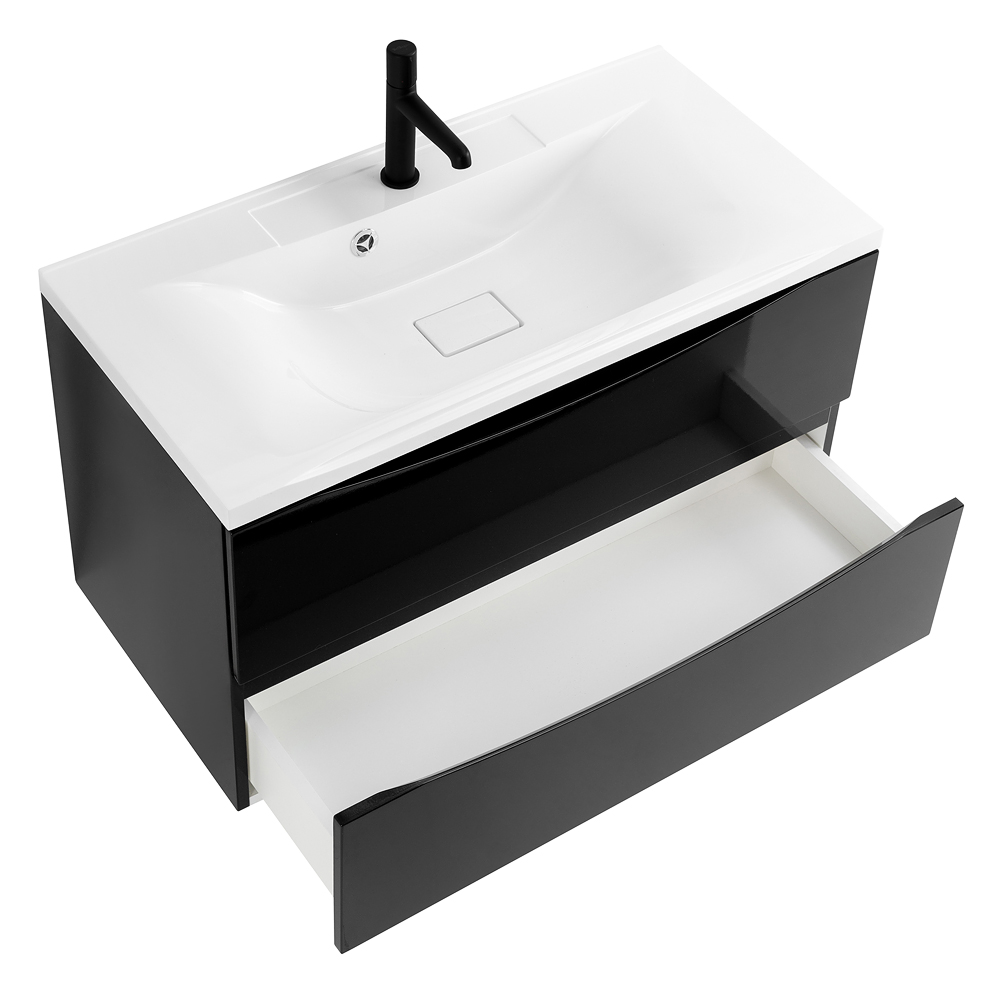 Тумба подвесная с раковиной BelBagno MARINO-1000-2C-SO-NL-P