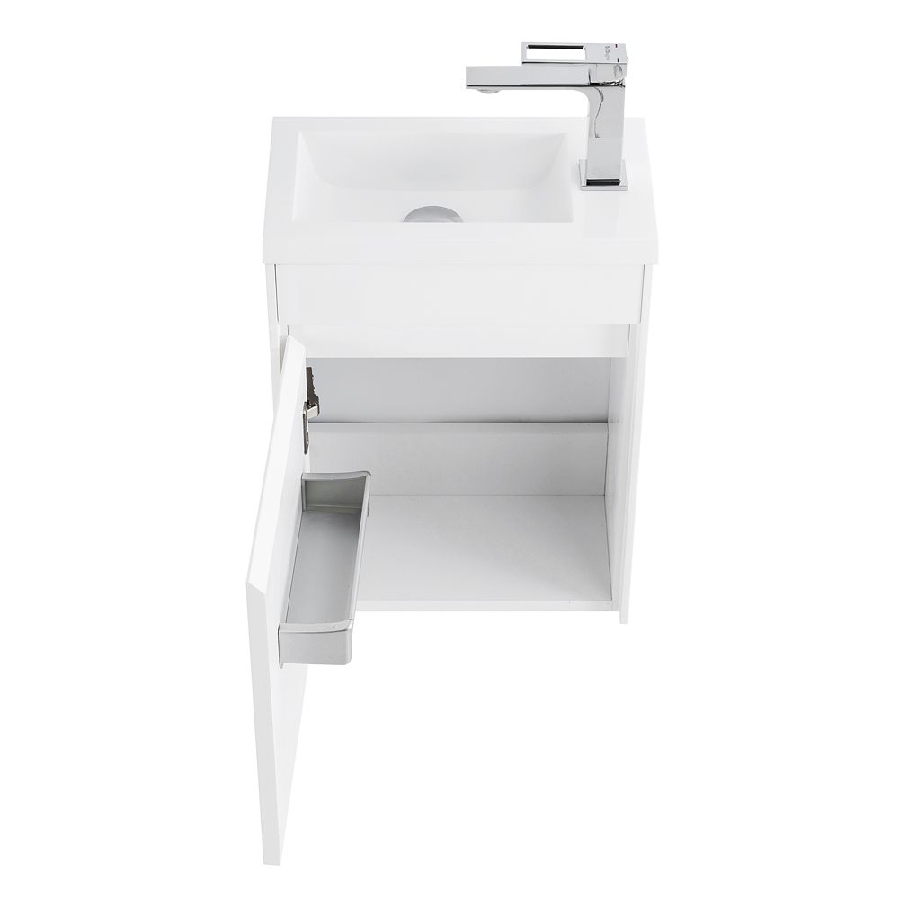 Тумба подвесная под раковину BelBagno PIETRA MINI-400-1A-SO-BL-L
