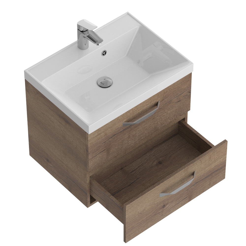 База под раковину подвесная с двумя выкатными ящиками BelBagno AURORA-700-2C-SO-RT