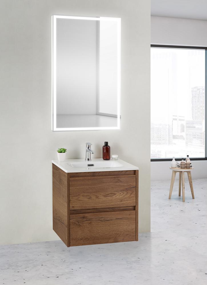 купить Тумба подвесная с раковиной BelBagno KRAFT 39-500/390-2C-SO-RT 