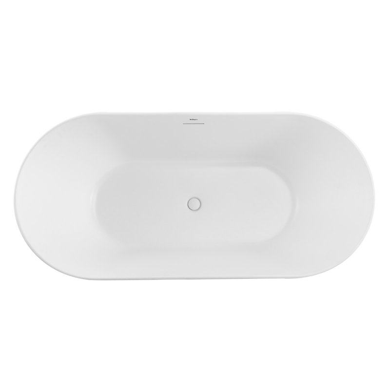 Ванна акриловая отдельностоящая матовая BelBagno BB411-1700-800-MATT