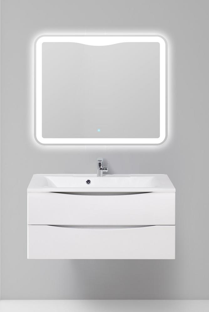 купить Тумба подвесная с раковиной BelBagno MARINO-1100-2C-SO-BL-P 