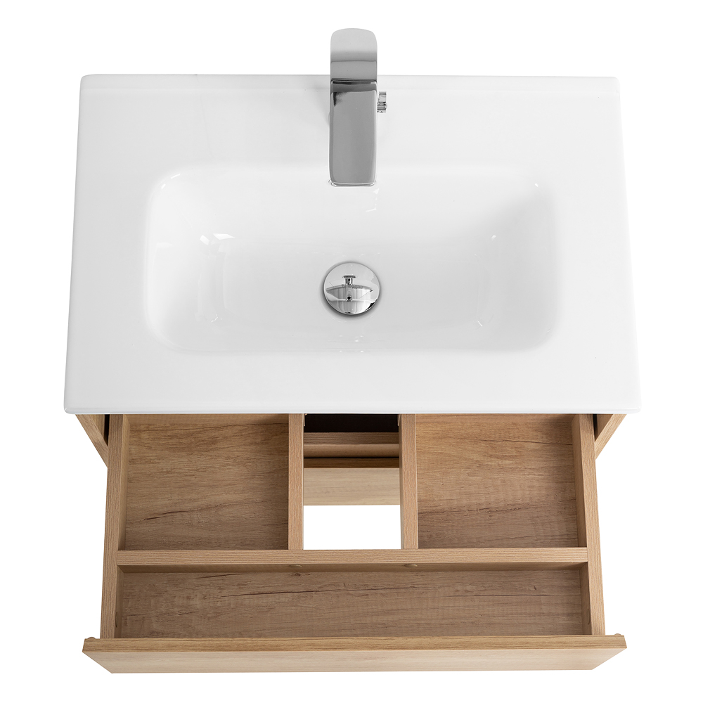 Тумба подвесная с раковиной BelBagno KRAFT 39-600/390-2C-SO-RNN