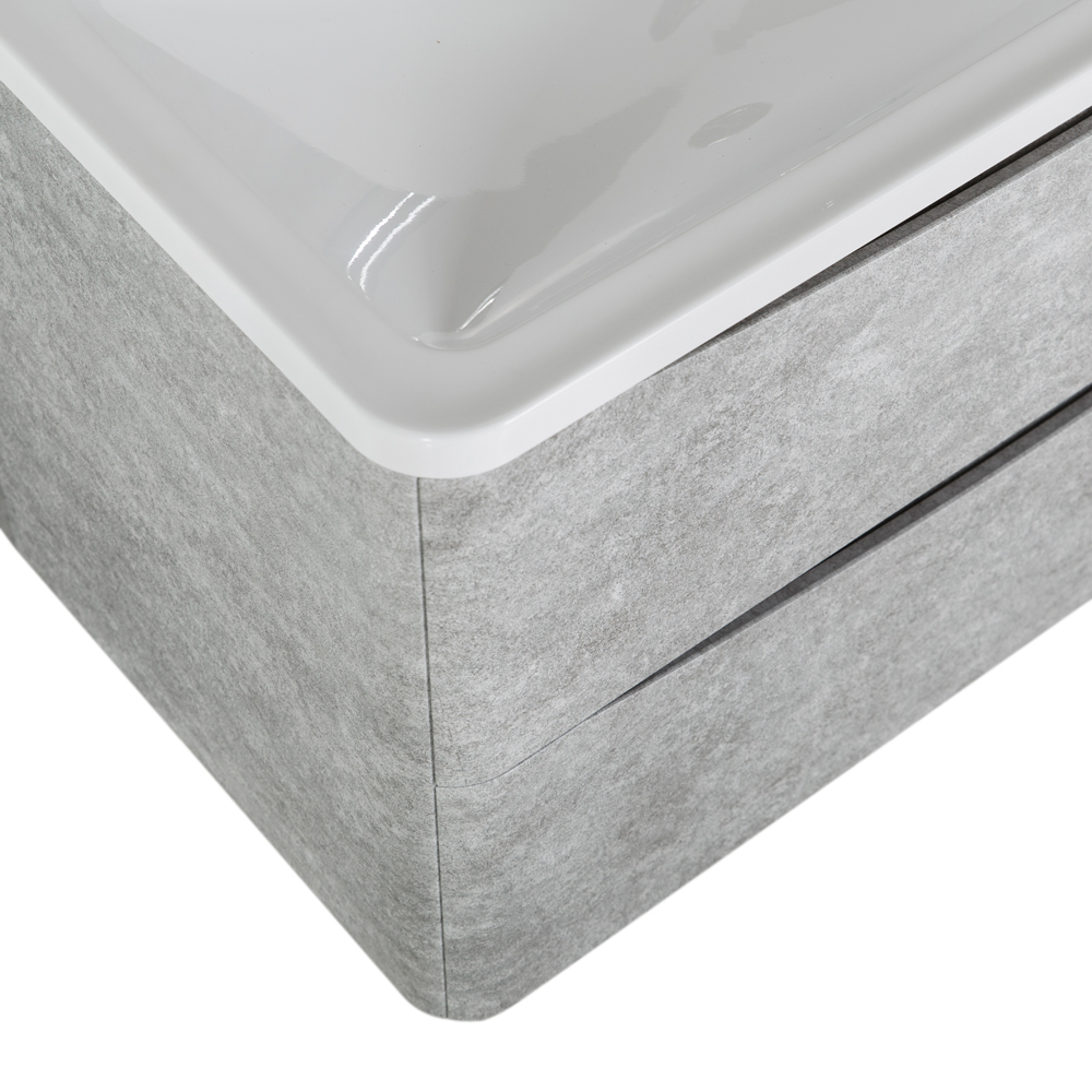 Мебель для ванной комнаты подвесная BelBagno ACQUA-800-2C-SO-CVG 80см Cemento Verona Grigio 