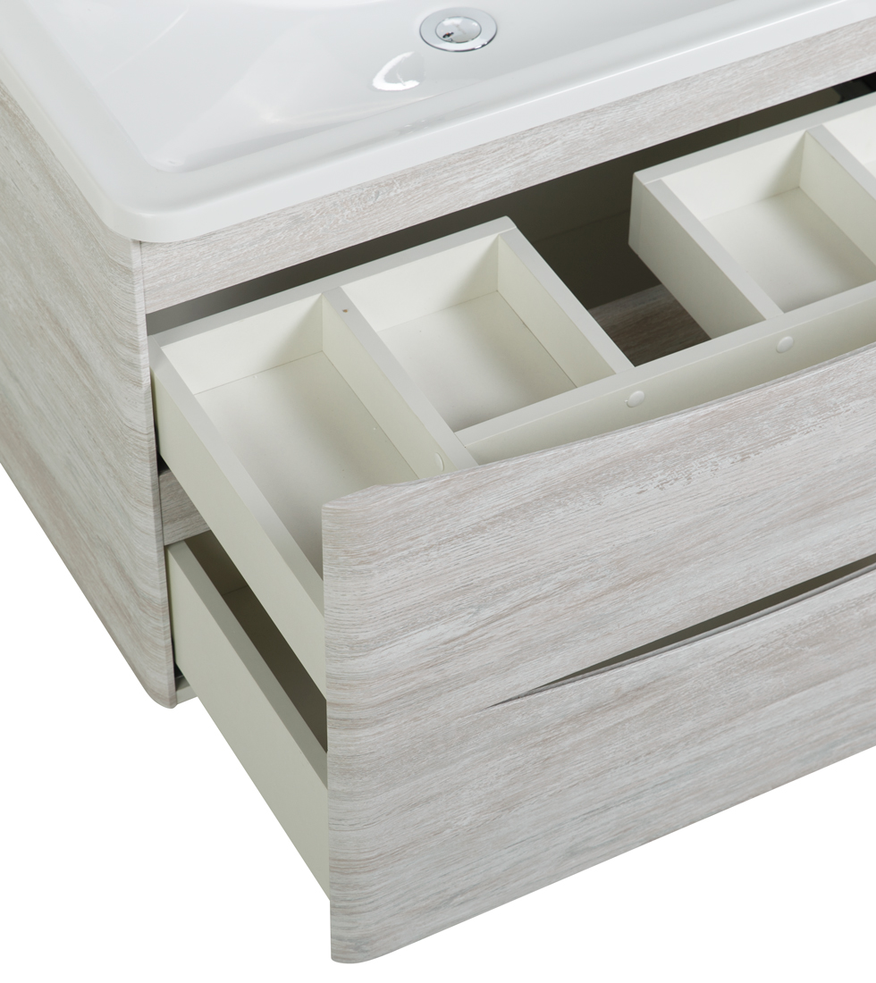 Мебель для ванной комнаты подвесная BelBagno ACQUA-1000-2C-SO-RVB 100 см Rovere Vintage Bianco