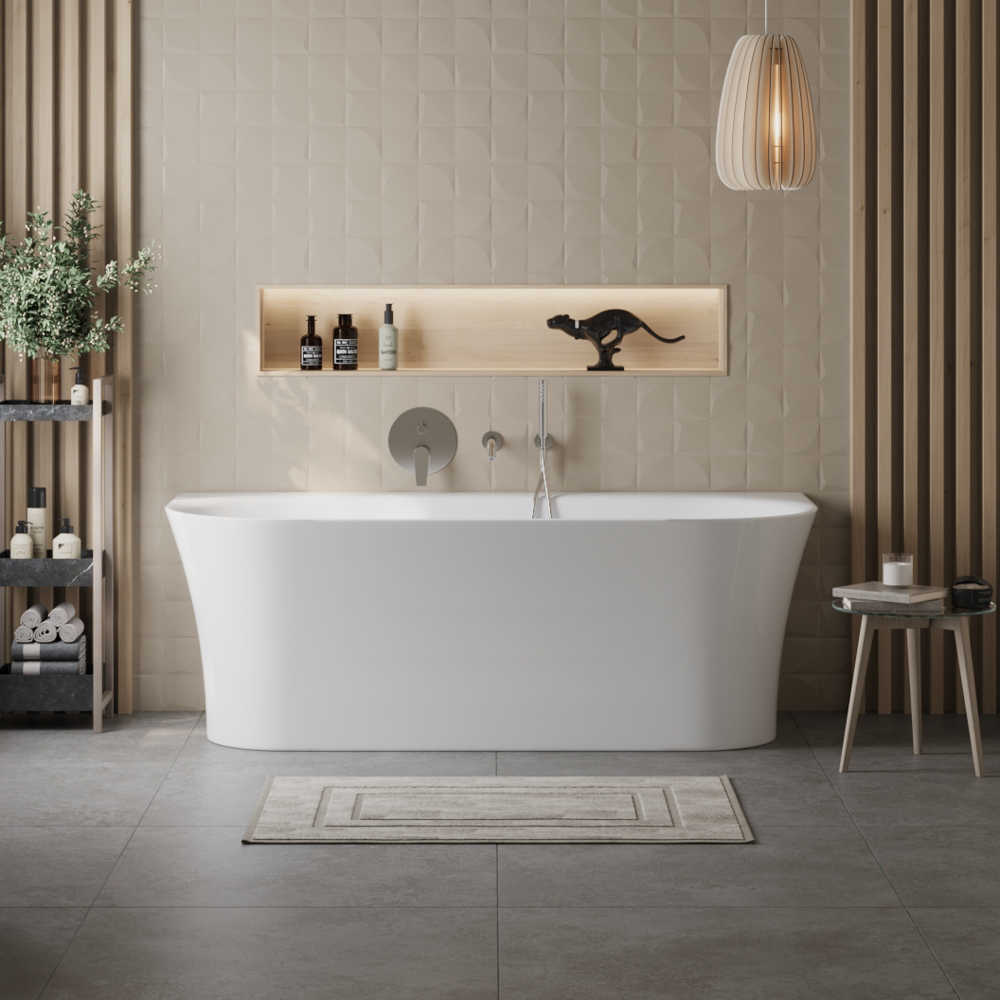 Ванна пристенная BelBagno BB711-1550-700