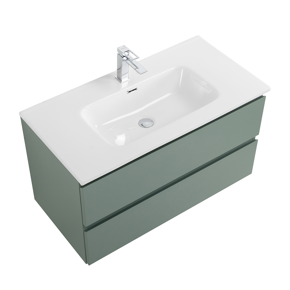 Тумба с раковиной подвесная BelBagno KRAFT-900-2C-SO-VO Еловый матовый, раковина белая BB900ETL
