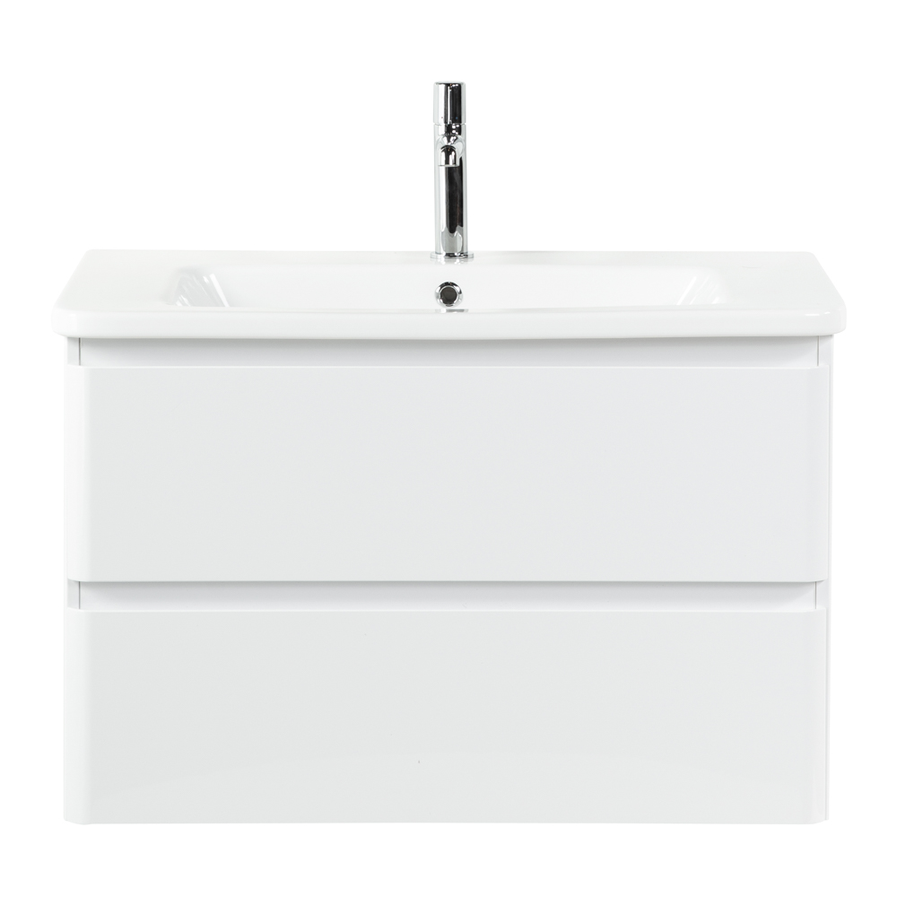 Тумба подвесная с керамической раковиной BelBagno ALBANO-CER-800-2C-SO-BL