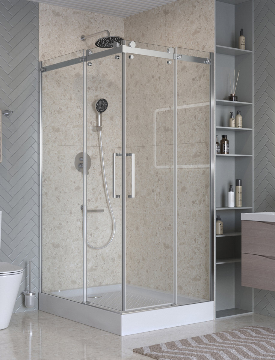 купить Душевой уголок 120х90см BelBagno MARINO-2-AH-2-120/90-C-CR профиль хром, стекло прозрачное 