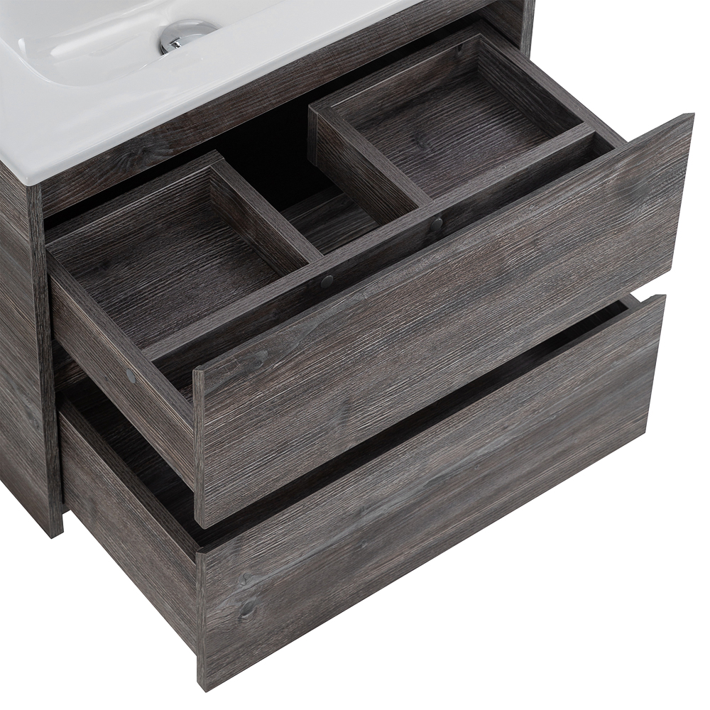 Тумба подвесная с раковиной BelBagno KRAFT 39-500/390-2C-SO-PP