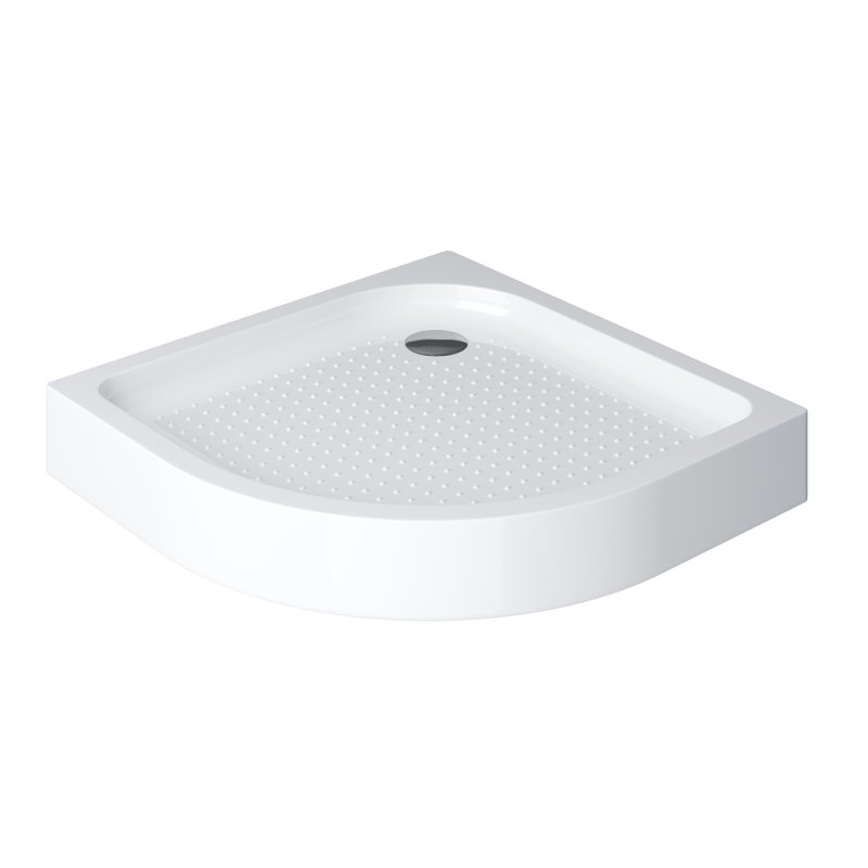 Акриловый поддон 90х90 BelBagno TRAY-BB-R-90-550-15-W с сифоном