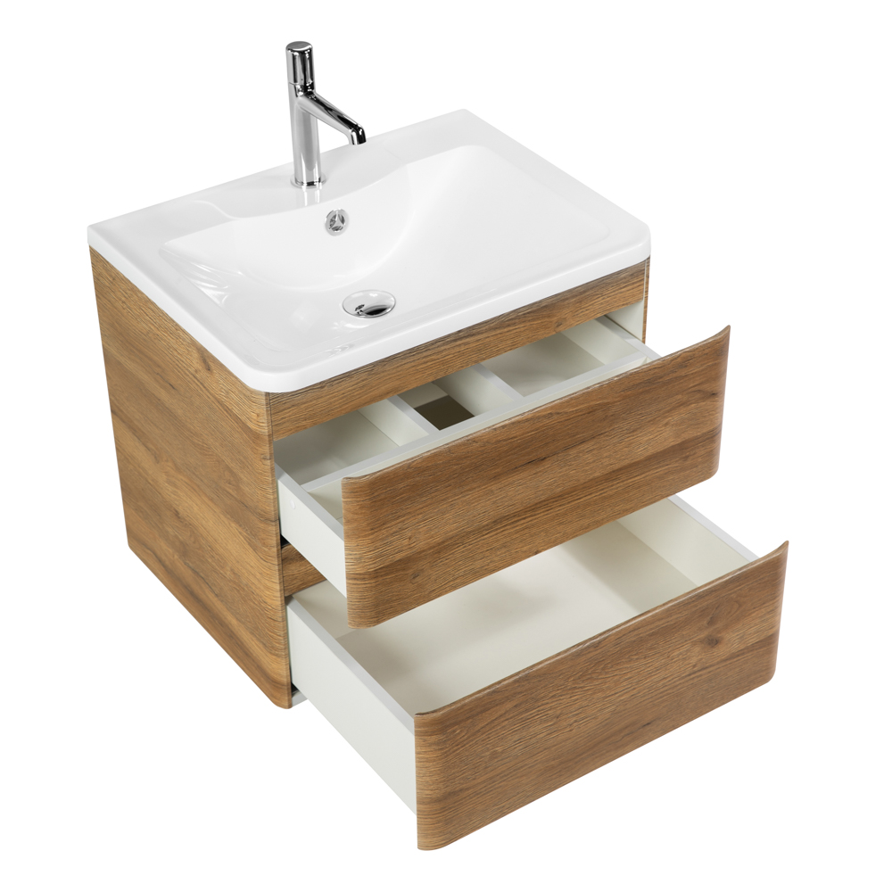 Тумба подвесная с раковиной BelBagno ALBANO-600-2C-SO-RR