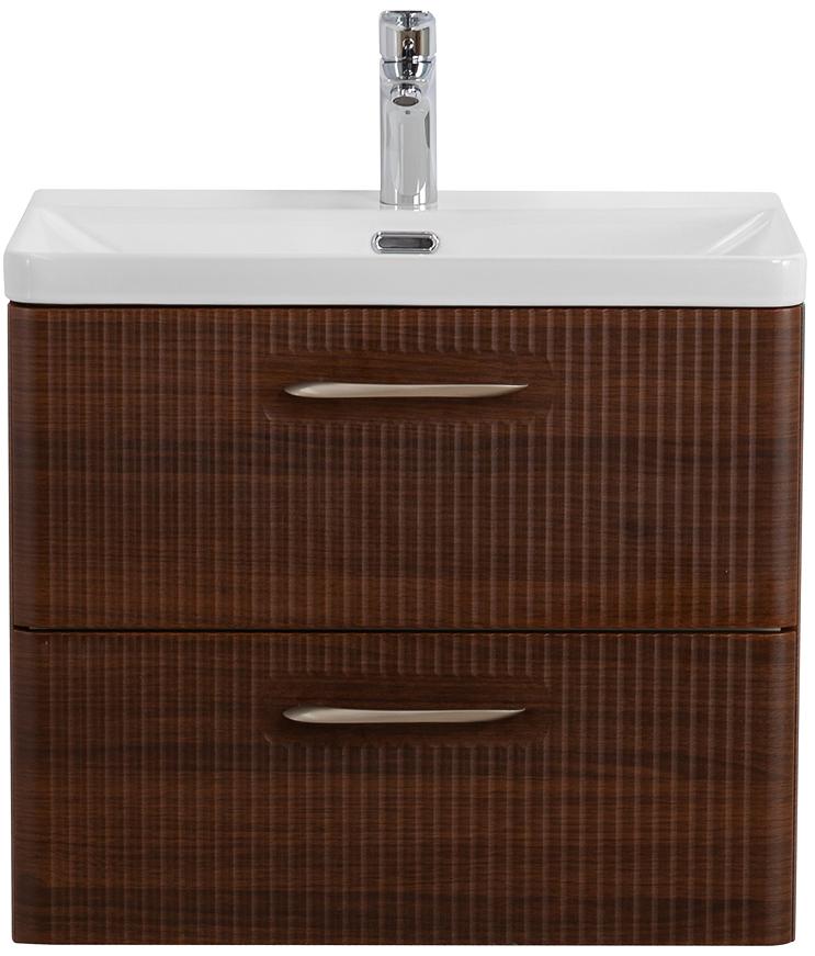купить Подвесная тумба с раковиной Belbagno DUE 50 см Noce DUE-500-2C-SO-NOCE-P + BB-8076-3-50 