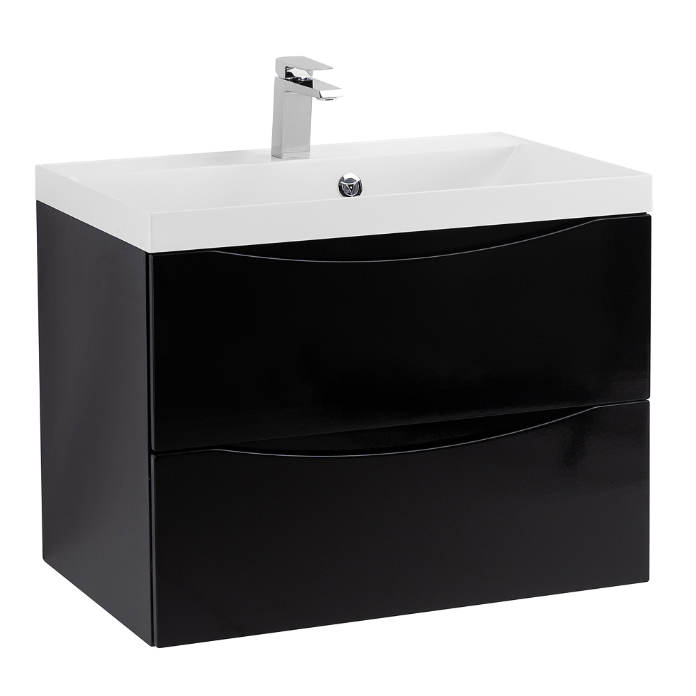 Тумба подвесная с раковиной BelBagno MARINO-700-2C-SO-NL-P
