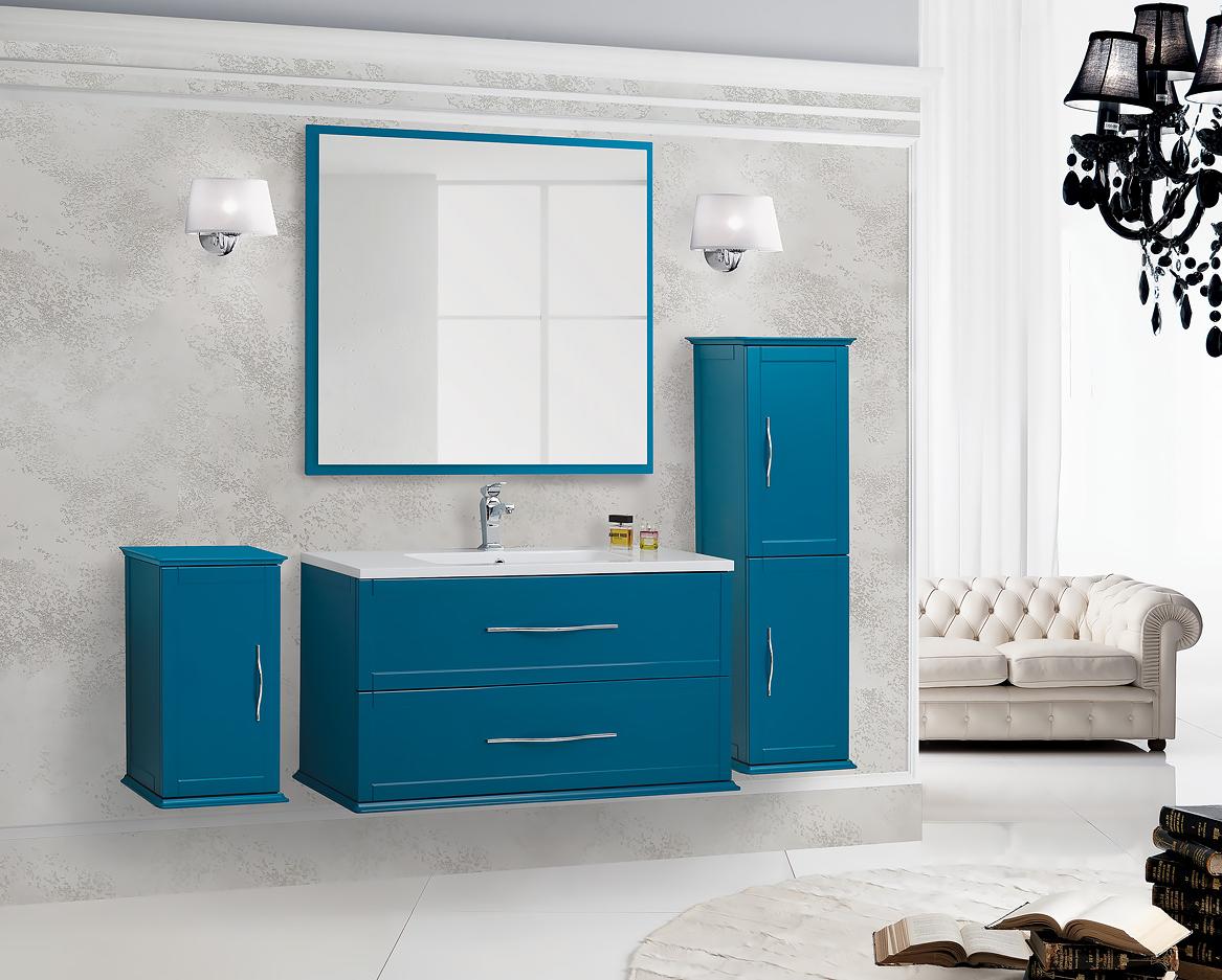 купить Мебель для ванной Cezares TIFFANY 100 Blu Petrolio 