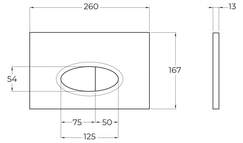 Кнопка смыва BelBagno BB052BL