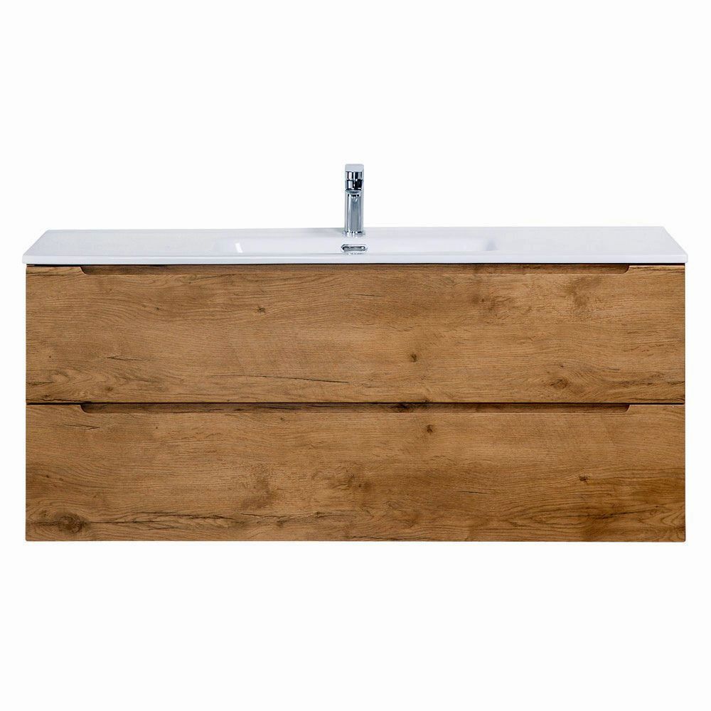 Подвесная тумба с раковиной BelBagno ETNA Rovere Nature 120 см ETNA-1200-2C-SO-RN-P + BB1200ETL