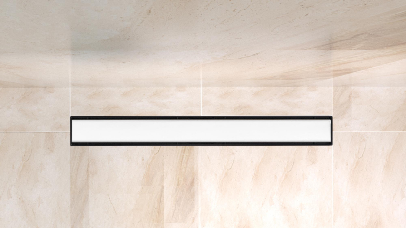 Душевой линейный трап 90 см BelBagno BB-LD-LUCE-90-BIANCO лоток белый матовый