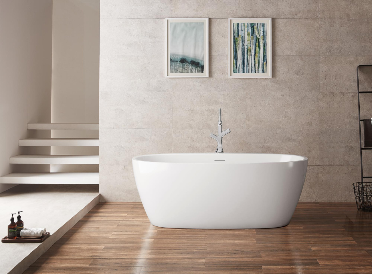 Ванна акриловая отдельностоящая BelBagno BB404-1700-800