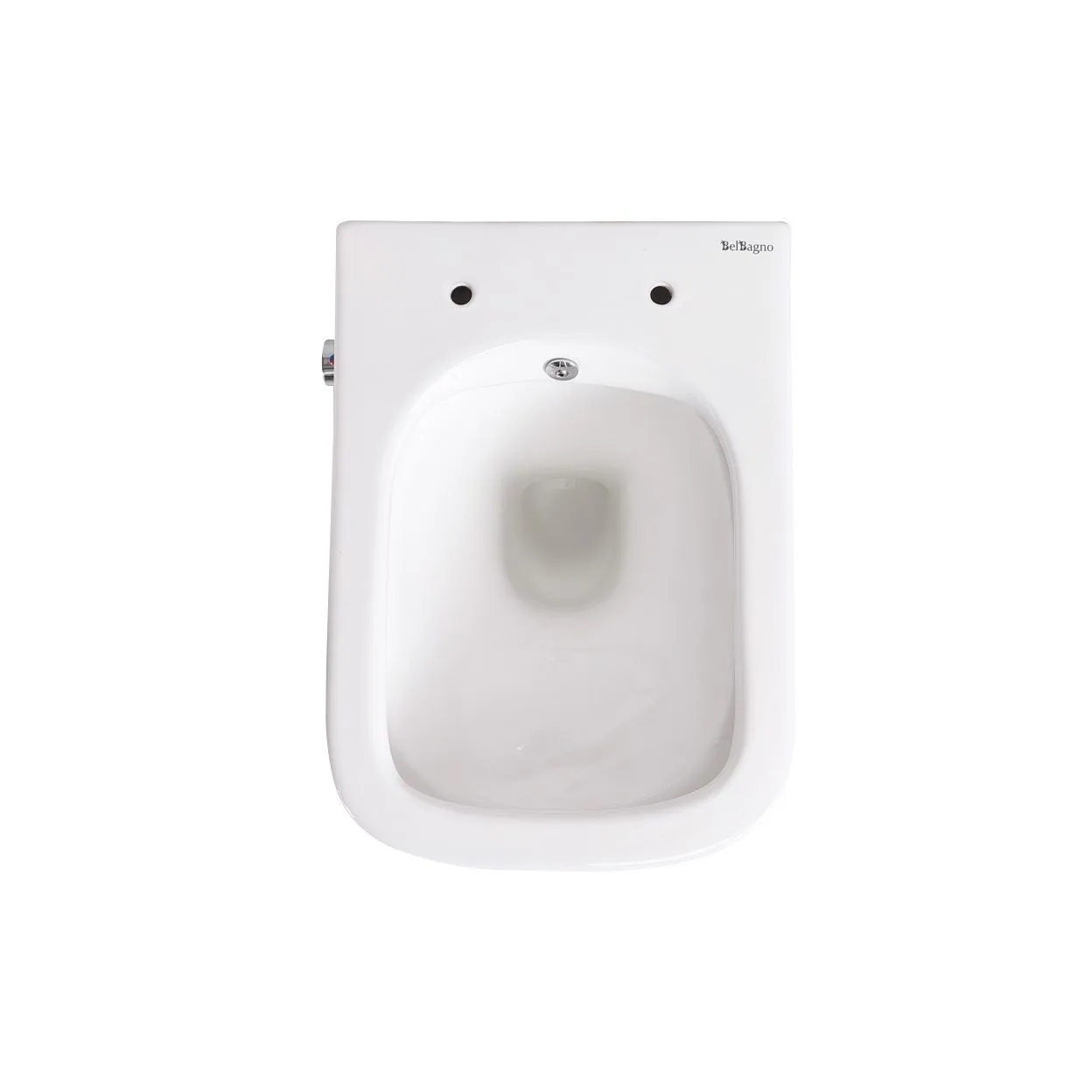 Унитаз подвесной безободковый с сиденьем и функцией биде BelBagno DUE BB3103CHR-BS/SC