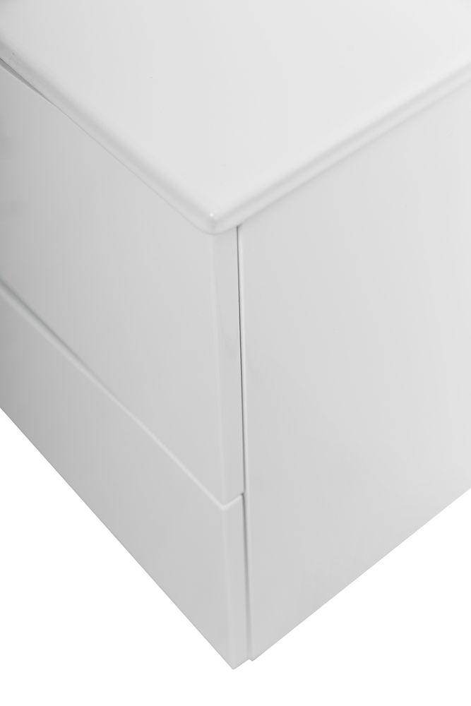 Тумба с раковиной подвесная BelBagno MARINO-CER-MINI-1000-2C-SO-BL-P Bianco Lucido, раковина белая BB-8099-3-100