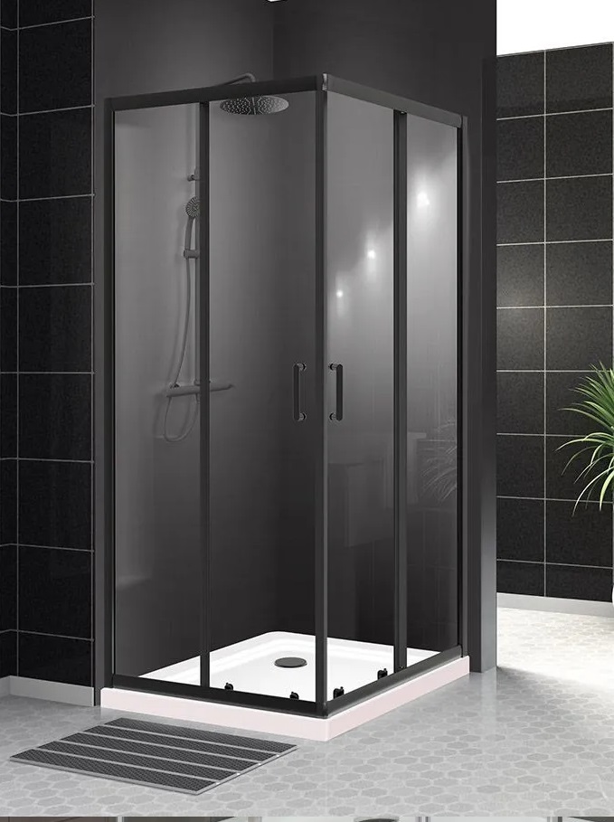 купить Душевой уголок BelBagno UNO-195-A-2-90-C-NERO 